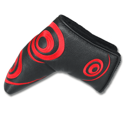 RED CIRCLE SWIRL BLADE PUTTER HEADCOVER - Funky HeadcoversRED CIRCLE SWIRL BLADE PUTTER HEADCOVERFunky HeadcoversFunky HeadcoversB6001180RED CIRCLE SWIRL BLADE PUTTER HEADCOVER