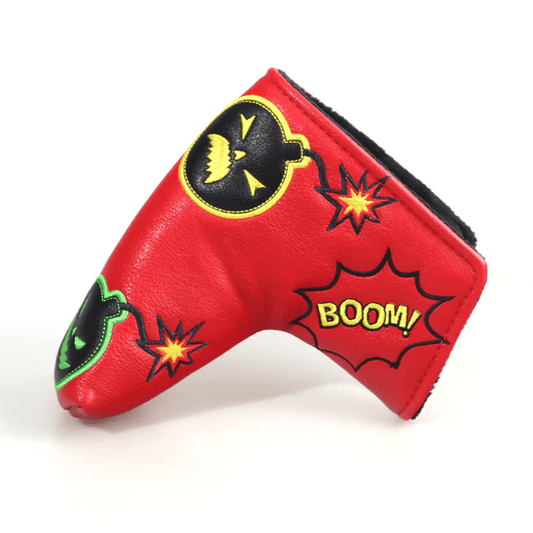 RED PU BLACK BOMB BLADE HEAD COVER - Funky HeadcoversRED PU BLACK BOMB BLADE HEAD COVERFunky HeadcoversFunky HeadcoversB8300015RED PU BLACK BOMB BLADE HEAD COVER