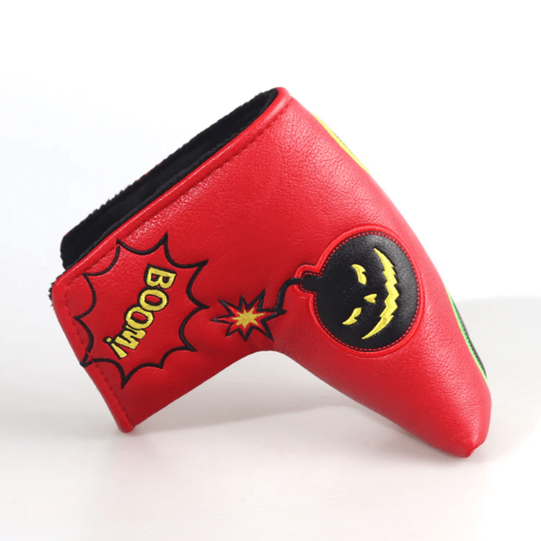 RED PU BLACK BOMB BLADE HEAD COVER - Funky HeadcoversRED PU BLACK BOMB BLADE HEAD COVERFunky HeadcoversFunky HeadcoversB8300015RED PU BLACK BOMB BLADE HEAD COVER