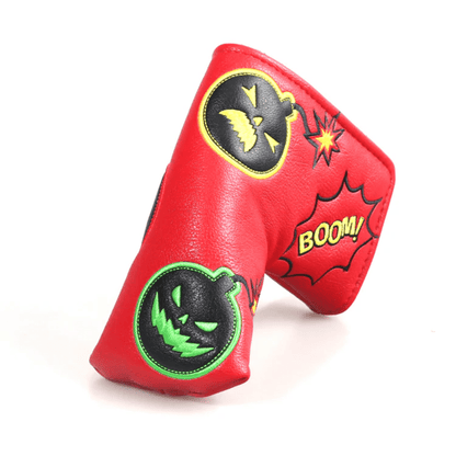 RED PU BLACK BOMB BLADE HEAD COVER - Funky HeadcoversRED PU BLACK BOMB BLADE HEAD COVERFunky HeadcoversFunky HeadcoversB8300015RED PU BLACK BOMB BLADE HEAD COVER