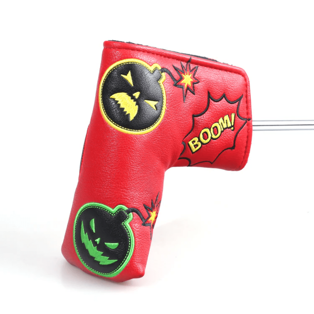 RED PU BLACK BOMB BLADE HEAD COVER - Funky HeadcoversRED PU BLACK BOMB BLADE HEAD COVERFunky HeadcoversFunky HeadcoversB8300015RED PU BLACK BOMB BLADE HEAD COVER