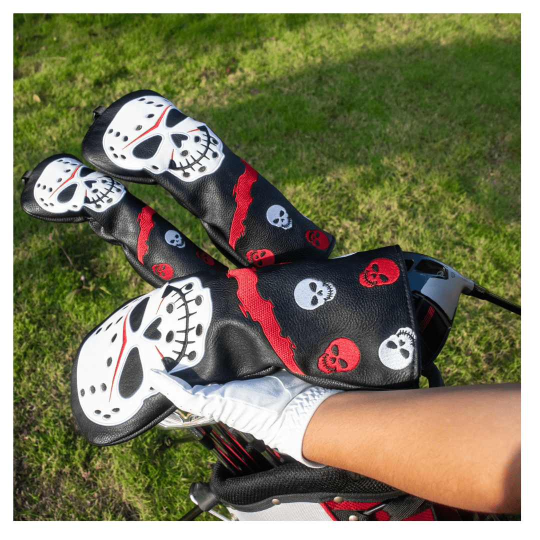 SKULL MASK WOOD HEAD COVER SET - Funky HeadcoversSKULL MASK WOOD HEAD COVER SETFunky HeadcoversFunky Headcovers6010001FAIRWAYSKULL MASK WOOD HEAD COVER SET
