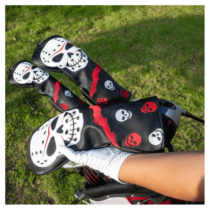 SKULL MASK WOOD HEAD COVER SET - Funky HeadcoversSKULL MASK WOOD HEAD COVER SETFunky HeadcoversFunky Headcovers6010001FAIRWAYSKULL MASK WOOD HEAD COVER SET