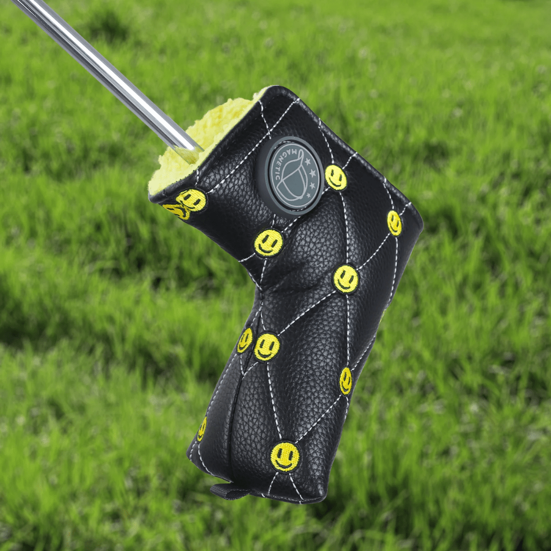 SMILE FACE BLADE PUTTER HEAD COVER - Funky HeadcoversSMILE FACE BLADE PUTTER HEAD COVERFunky HeadcoversFunky HeadcoversB6009997SMILE FACE BLADE PUTTER HEAD COVER
