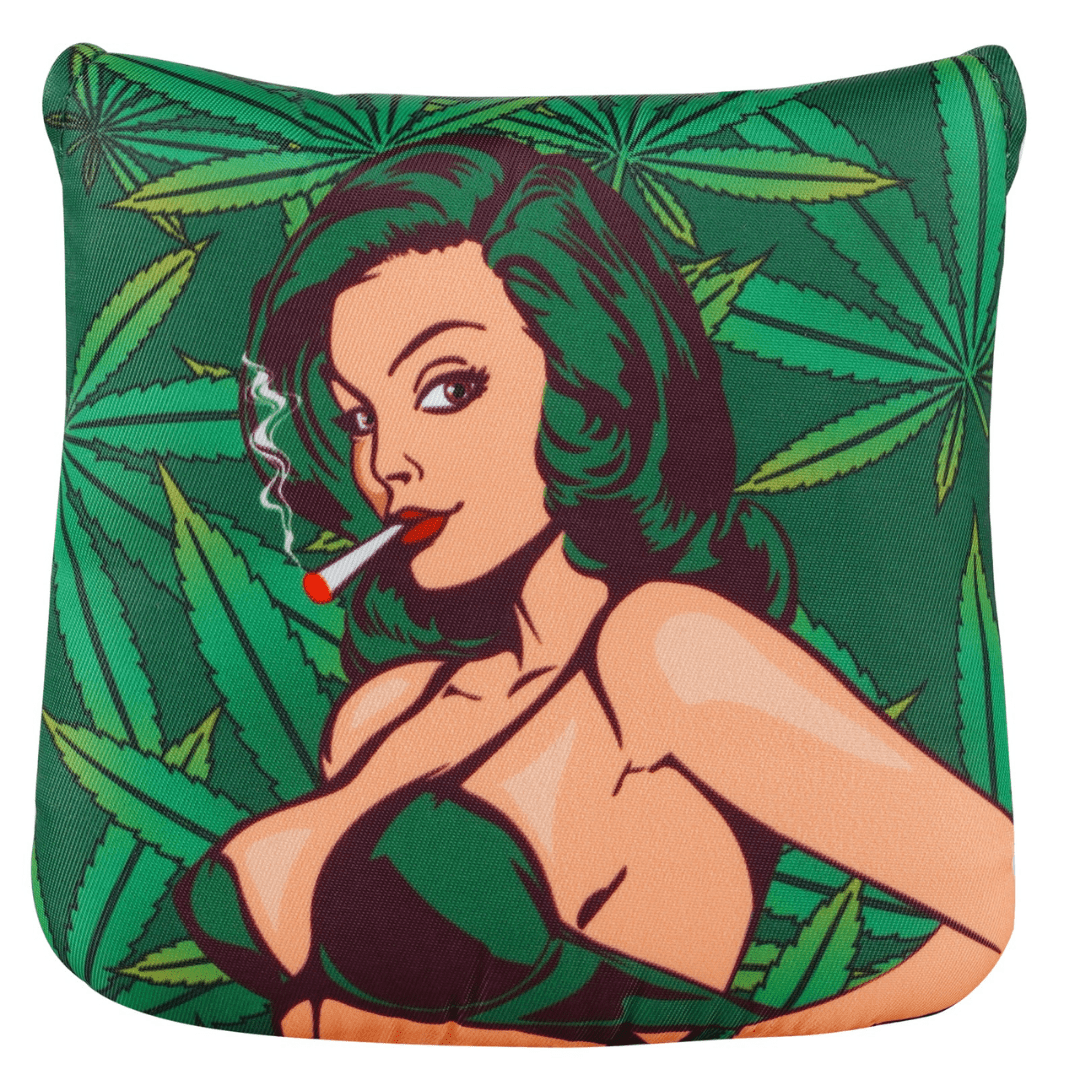 SMOKING GIRL LARGE MALLET HEEL SHAFTED GREEN PRINTING HEAD COVER - Funky HeadcoversSMOKING GIRL LARGE MALLET HEEL SHAFTED GREEN PRINTING HEAD COVERFunky HeadcoversFunky HeadcoversB6008672SMOKING GIRL LARGE MALLET HEEL SHAFTED GREEN PRINTING HEAD COVER