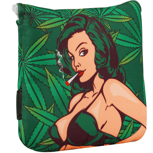 SMOKING GIRL LARGE MALLET HEEL SHAFTED GREEN PRINTING HEAD COVER - Funky HeadcoversSMOKING GIRL LARGE MALLET HEEL SHAFTED GREEN PRINTING HEAD COVERFunky HeadcoversFunky HeadcoversB6008672SMOKING GIRL LARGE MALLET HEEL SHAFTED GREEN PRINTING HEAD COVER