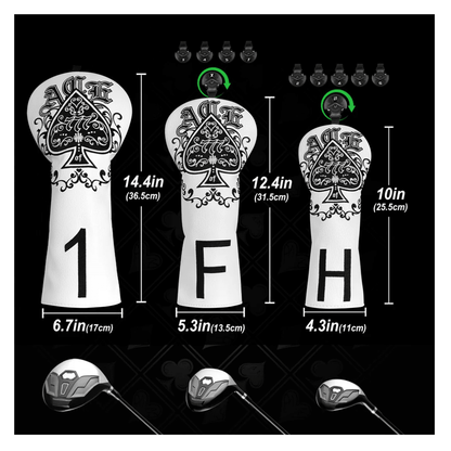 SPADE ACE ♠ GOLF CLUB WOOD HEADCOVER SET (DRIVER, FAIRWAY, UTILIY/HYBRID) - Funky HeadcoversSPADE ACE ♠ GOLF CLUB WOOD HEADCOVER SET (DRIVER, FAIRWAY, UTILIY/HYBRID)Funky HeadcoversFunky Headcovers6009947FAIRWAYSPADE ACE ♠ GOLF CLUB WOOD HEADCOVER SET (DRIVER, FAIRWAY, UTILIY/HYBRID)