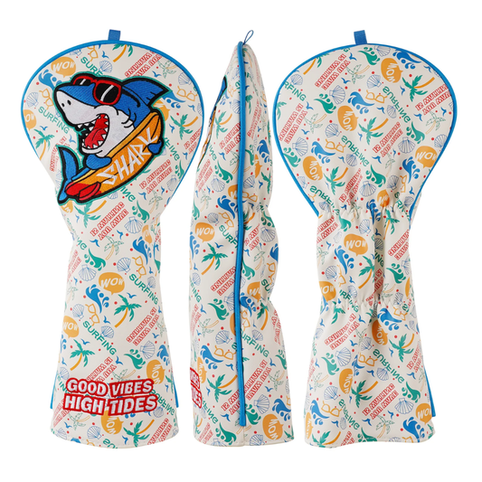SUNGLASSES SHARK PRINT GOLF HEAD COVER SET - Funky HeadcoversSUNGLASSES SHARK PRINT GOLF HEAD COVER SETFunky HeadcoversFunky Headcovers6011273SUNGLASSES SHARK PRINT GOLF HEAD COVER SET