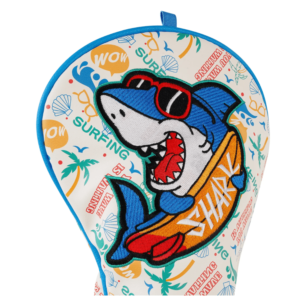 SUNGLASSES SHARK PRINT GOLF HEAD COVER SET - Funky HeadcoversSUNGLASSES SHARK PRINT GOLF HEAD COVER SETFunky HeadcoversFunky Headcovers6011273SUNGLASSES SHARK PRINT GOLF HEAD COVER SET