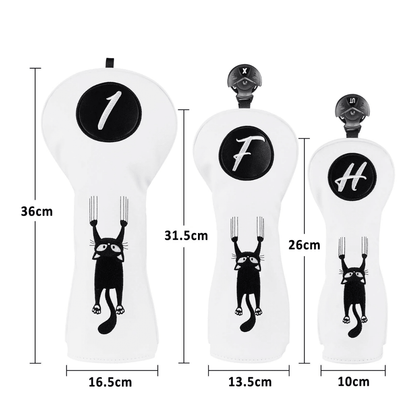 WHITE CAT ON THE WALL MALLET PUTTER DRIVER HEAD COVER - Funky HeadcoversWHITE CAT ON THE WALL MALLET PUTTER DRIVER HEAD COVERFunky HeadcoversFunky Headcovers6010918DRIVERWHITE CAT ON THE WALL MALLET PUTTER DRIVER HEAD COVER