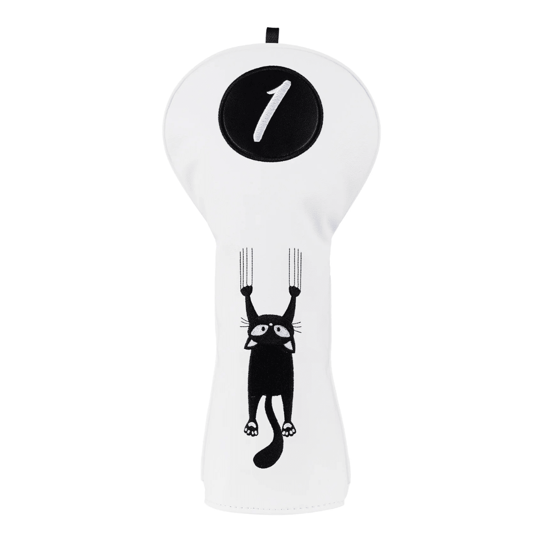 WHITE CAT ON THE WALL MALLET PUTTER DRIVER HEAD COVER - Funky HeadcoversWHITE CAT ON THE WALL MALLET PUTTER DRIVER HEAD COVERFunky HeadcoversFunky Headcovers6010918DRIVERWHITE CAT ON THE WALL MALLET PUTTER DRIVER HEAD COVER