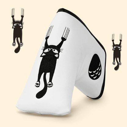 WHITE CAT ON THE WALL MALLET PUTTER HEAD COVER - Funky HeadcoversWHITE CAT ON THE WALL MALLET PUTTER HEAD COVERFunky HeadcoversFunky HeadcoversB6011562WHITE CAT ON THE WALL MALLET PUTTER HEAD COVER