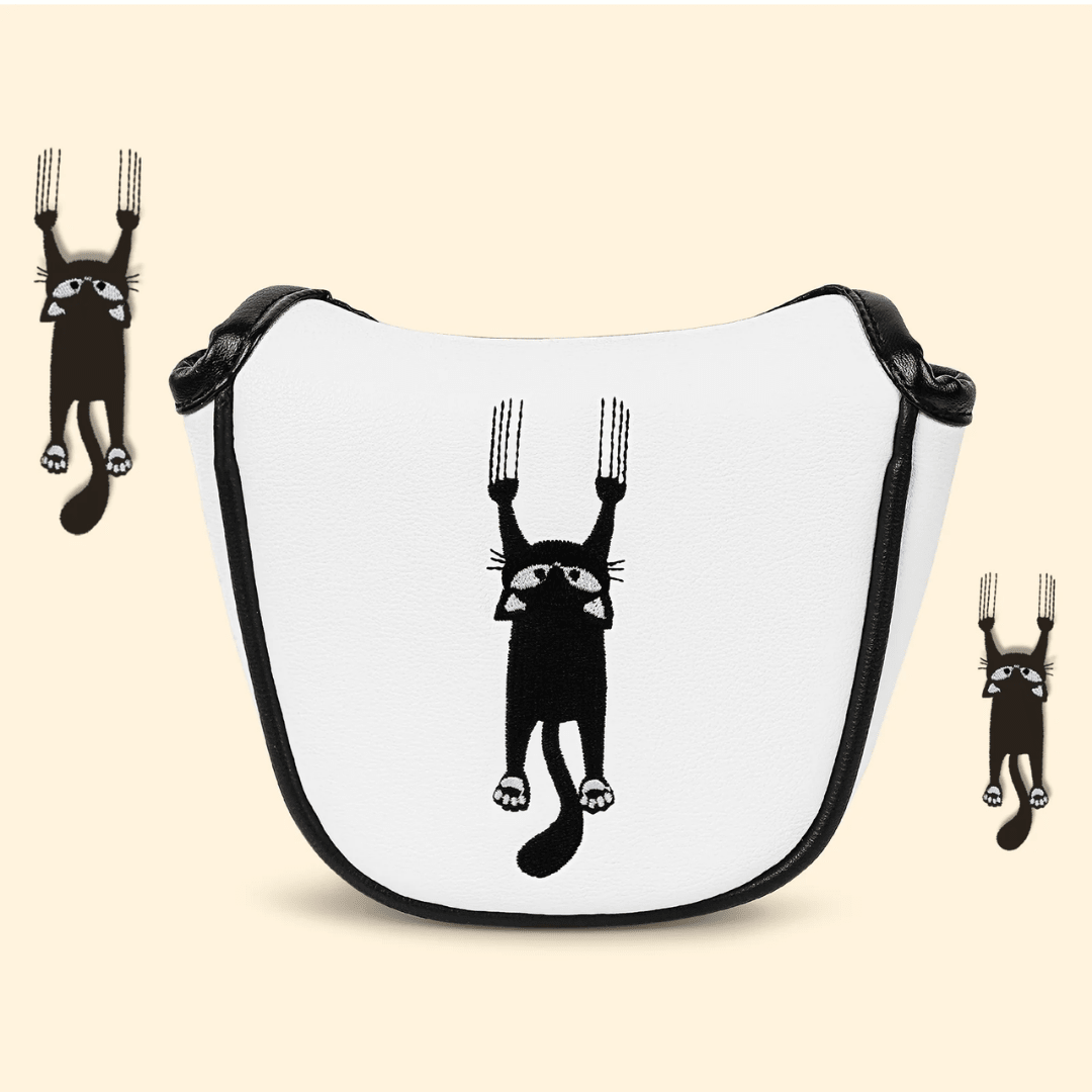 WHITE CAT ON THE WALL MALLET PUTTER HEAD COVER - Funky HeadcoversWHITE CAT ON THE WALL MALLET PUTTER HEAD COVERFunky HeadcoversFunky HeadcoversB6011562WHITE CAT ON THE WALL MALLET PUTTER HEAD COVER