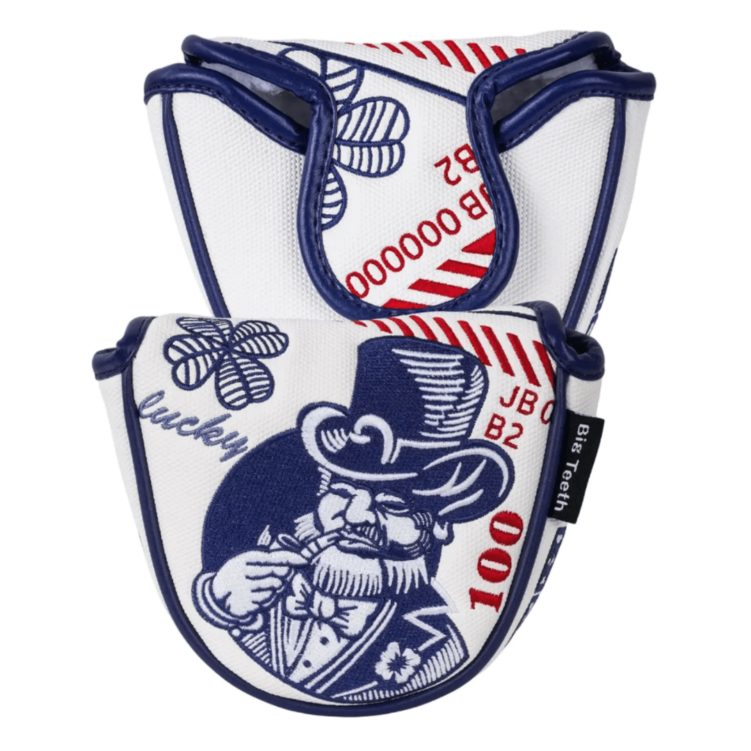 WHITE LUCKY COIN MALLET PUTTER GOLF HEADCOVER - Funky HeadcoversWHITE LUCKY COIN MALLET PUTTER GOLF HEADCOVERFunky HeadcoversFunky HeadcoversB6011688WHITE LUCKY COIN MALLET PUTTER GOLF HEADCOVER