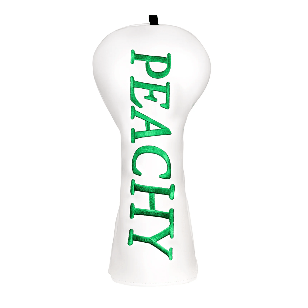 WHITE PEACHY DRIVER PUTTER HEAD COVER - Funky HeadcoversWHITE PEACHY DRIVER PUTTER HEAD COVERFunky HeadcoversFunky Headcovers6012227WHITE PEACHY DRIVER PUTTER HEAD COVER