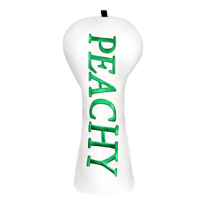 WHITE PEACHY DRIVER PUTTER HEAD COVER - Funky HeadcoversWHITE PEACHY DRIVER PUTTER HEAD COVERFunky HeadcoversFunky Headcovers6012227WHITE PEACHY DRIVER PUTTER HEAD COVER