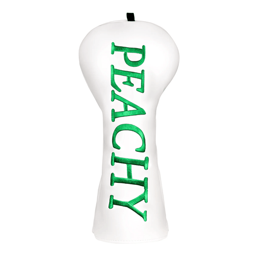 WHITE PEACHY DRIVER PUTTER HEAD COVER - Funky HeadcoversWHITE PEACHY DRIVER PUTTER HEAD COVERFunky HeadcoversFunky Headcovers6012227WHITE PEACHY DRIVER PUTTER HEAD COVER