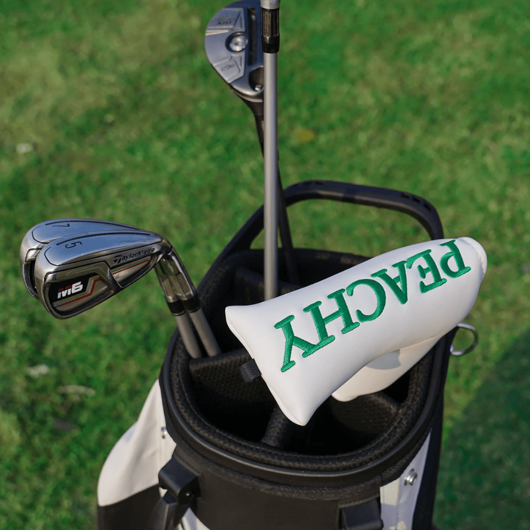 WHITE PEACHY PUTTER HEAD COVER - Funky HeadcoversWHITE PEACHY PUTTER HEAD COVERFunky HeadcoversFunky HeadcoversB6012228WHITE PEACHY PUTTER HEAD COVER