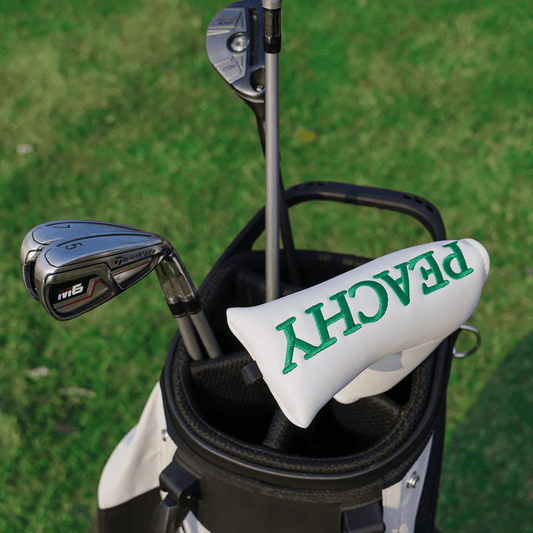 WHITE PEACHY PUTTER HEAD COVER - Funky HeadcoversWHITE PEACHY PUTTER HEAD COVERFunky HeadcoversFunky HeadcoversB6012228WHITE PEACHY PUTTER HEAD COVER