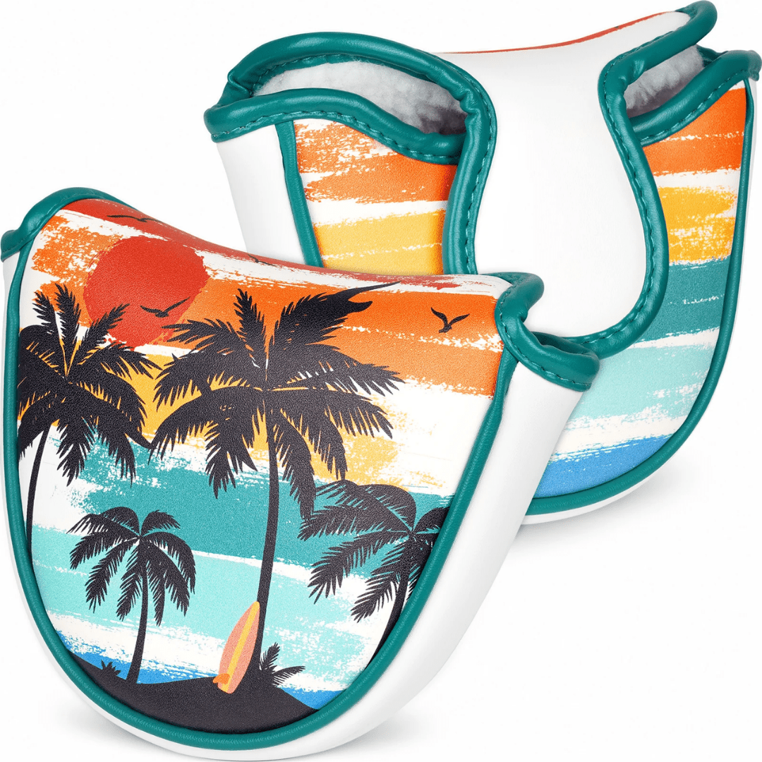 WHITE PU COCONUT PALM MALLET PUTTER GOLF HEADCOVER - Funky HeadcoversWHITE PU COCONUT PALM MALLET PUTTER GOLF HEADCOVERFunky HeadcoversFunky HeadcoversB6016275WHITE PU COCONUT PALM MALLET PUTTER GOLF HEADCOVER