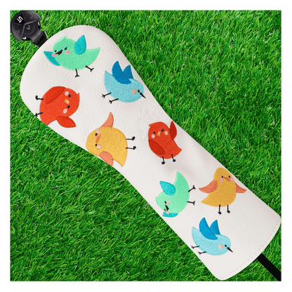 WHITE PU COLORFUL BIRD GOLF HEAD COVER SET - Funky HeadcoversWHITE PU COLORFUL BIRD GOLF HEAD COVER SETFunky HeadcoversFunky Headcovers6008630DRIVERWHITE PU COLORFUL BIRD GOLF HEAD COVER SET