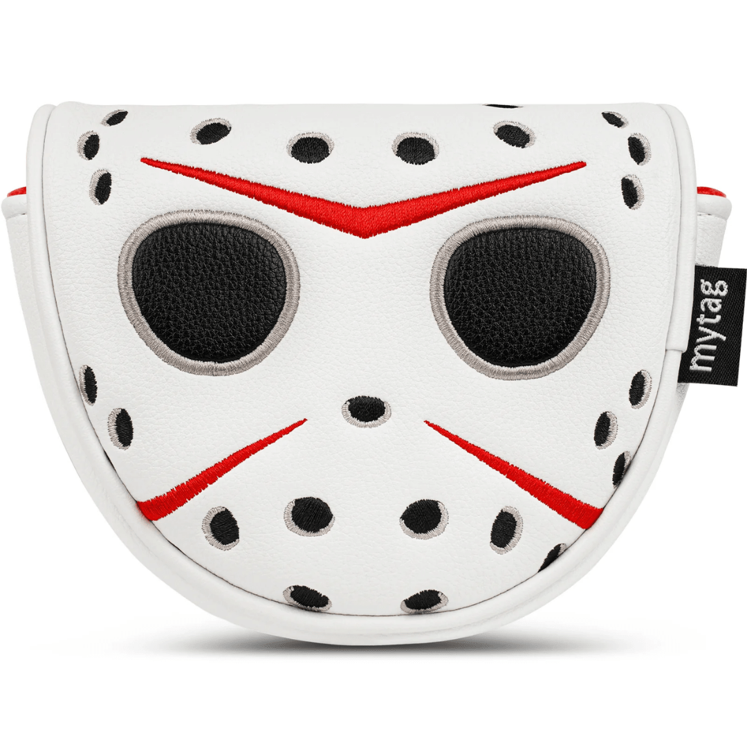 WHITE PU MASK PUTTER HEAD COVER - Funky HeadcoversWHITE PU MASK PUTTER HEAD COVERFunky HeadcoversFunky HeadcoversB6007980WHITE PU MASK PUTTER HEAD COVER