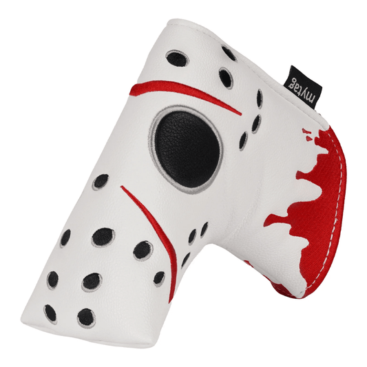WHITE PU MASK PUTTER HEAD COVER - Funky HeadcoversWHITE PU MASK PUTTER HEAD COVERFunky HeadcoversFunky HeadcoversB6007980WHITE PU MASK PUTTER HEAD COVER