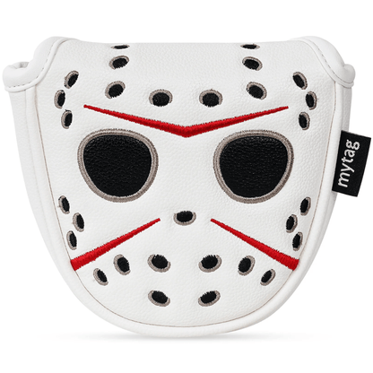 WHITE PU MASK PUTTER HEAD COVER - Funky HeadcoversWHITE PU MASK PUTTER HEAD COVERFunky HeadcoversFunky HeadcoversB6007980WHITE PU MASK PUTTER HEAD COVER