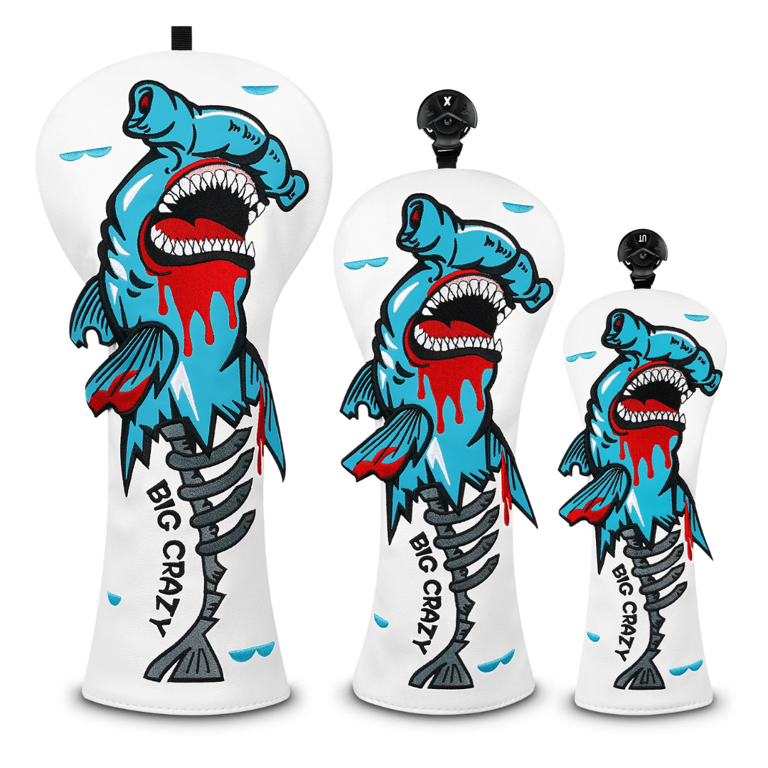 WHITE PU MONSTER FISH DRIVER HEAD COVER SET - Funky HeadcoversWHITE PU MONSTER FISH DRIVER HEAD COVER SETFunky HeadcoversFunky Headcovers6010487DRIVERWHITE PU MONSTER FISH DRIVER HEAD COVER SET