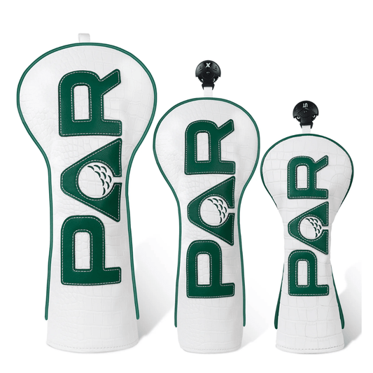 WHITE PU PAR GOLF HEAD COVER SET - Funky HeadcoversWHITE PU PAR GOLF HEAD COVER SETFunky HeadcoversFunky Headcovers6011384DRIVERWHITE PU PAR GOLF HEAD COVER SET