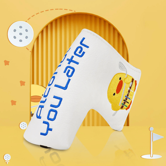 WHITE PU YELLOW DUCK MALLET BLADE HEAD COVER - Funky HeadcoversWHITE PU YELLOW DUCK MALLET BLADE HEAD COVERfunky-headcovers-store-build-klvj8Funky HeadcoversB6011184WHITE PU YELLOW DUCK MALLET BLADE HEAD COVER