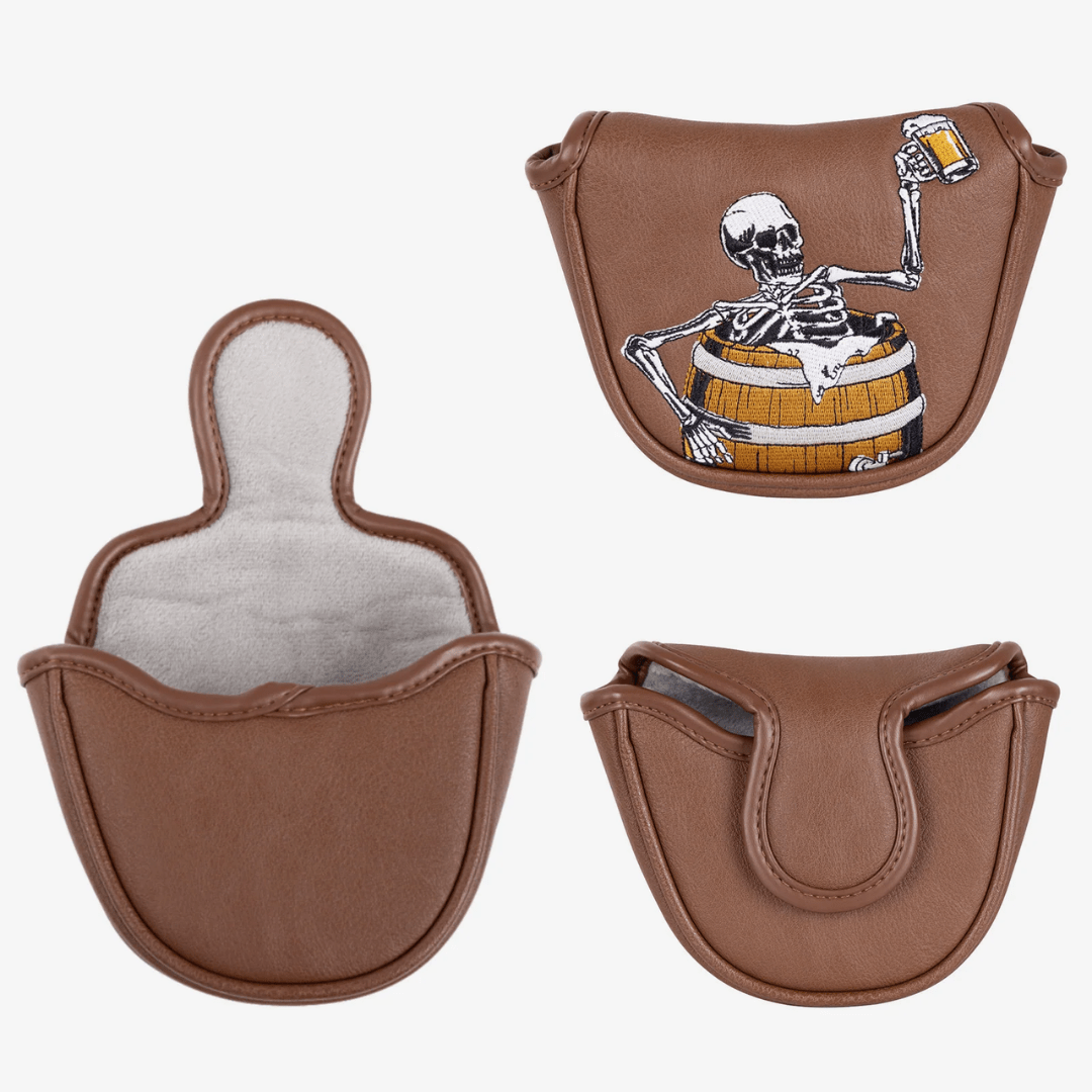 WINE BARREL SKULL PUTTER HEAD COVER - Funky HeadcoversWINE BARREL SKULL PUTTER HEAD COVERFunky HeadcoversFunky HeadcoversB6010202WINE BARREL SKULL PUTTER HEAD COVER