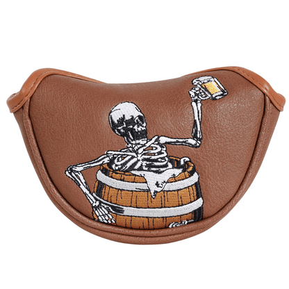 WINE BARREL SKULL PUTTER HEAD COVER - Funky HeadcoversWINE BARREL SKULL PUTTER HEAD COVERFunky HeadcoversFunky HeadcoversB6010202WINE BARREL SKULL PUTTER HEAD COVER