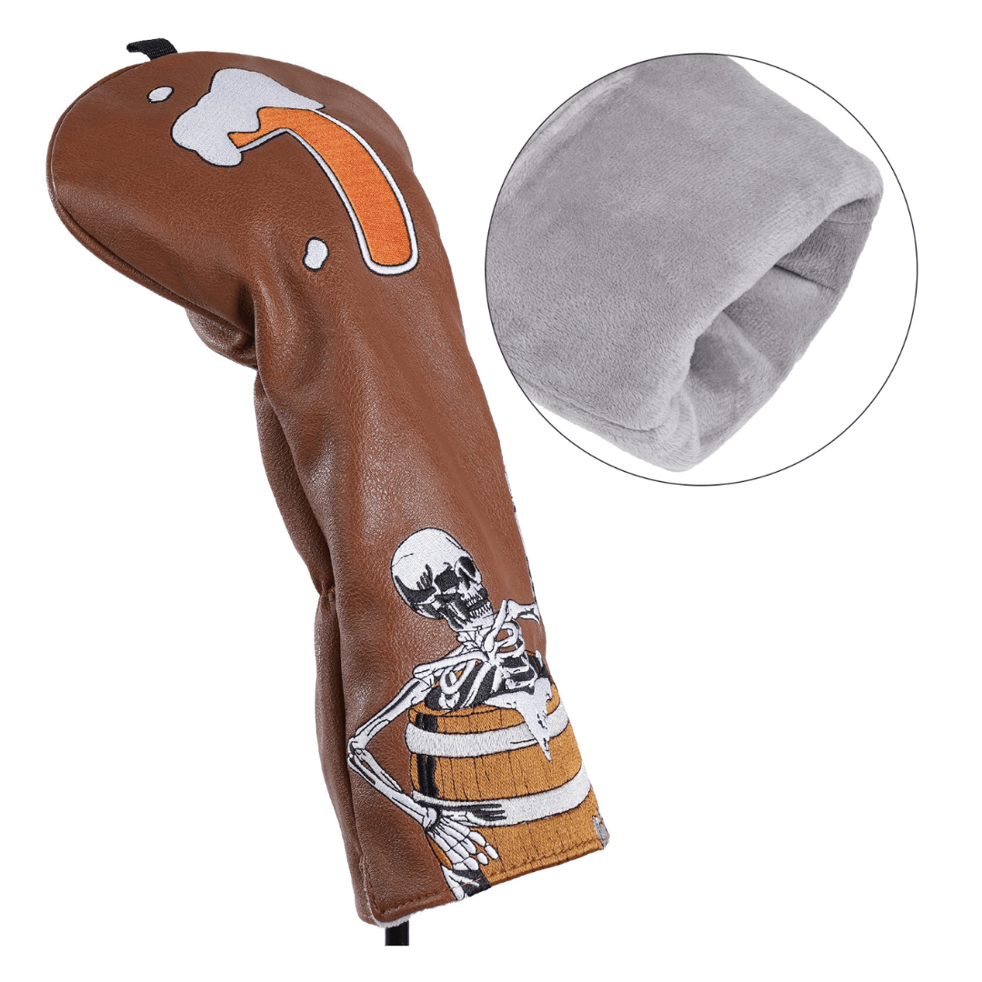 WINE BARREL SKULL WOOD HEAD COVER - Funky HeadcoversWINE BARREL SKULL WOOD HEAD COVERFunky HeadcoversFunky Headcovers8300365DRIVERWINE BARREL SKULL WOOD HEAD COVER