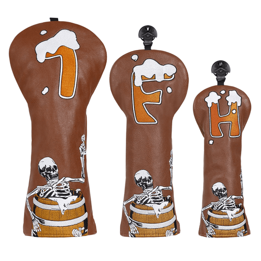 WINE BARREL SKULL WOOD HEAD COVER - Funky HeadcoversWINE BARREL SKULL WOOD HEAD COVERFunky HeadcoversFunky Headcovers8300365DRIVERWINE BARREL SKULL WOOD HEAD COVER