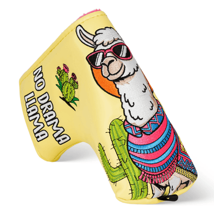 YELLOW LLAMA BLADE PUTTER HEADCOVER - Funky HeadcoversYELLOW LLAMA BLADE PUTTER HEADCOVERFunky HeadcoversFunky HeadcoversB6013302YELLOW LLAMA BLADE PUTTER HEADCOVER