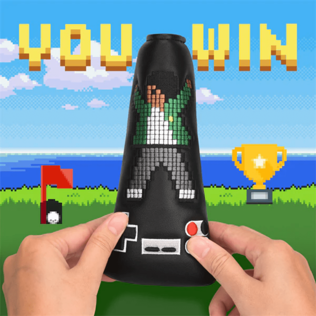 YOU WIN MOSAIC BOY BLADE PUTTER HEAD COVER - Funky HeadcoversYOU WIN MOSAIC BOY BLADE PUTTER HEAD COVERFunky HeadcoversFunky HeadcoversB6007602YOU WIN MOSAIC BOY BLADE PUTTER HEAD COVER